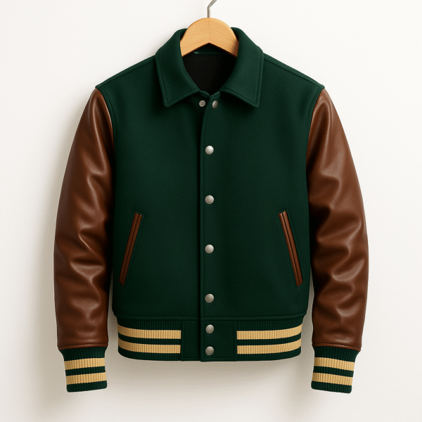 varsity letterman jacket wool body