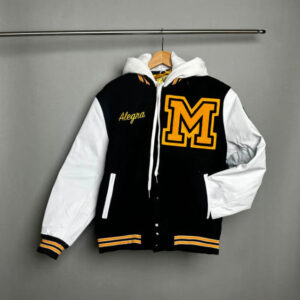 premium varsity genuine leather sleeves,